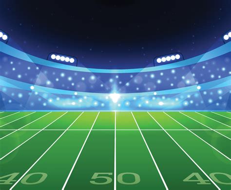 Superbowl Stadium At Night Vector Art & Graphics | freevector.com