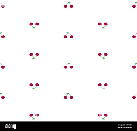 Cherry Pixel Art Pattern Seamless Cherries 8 Bit Background Pixelated