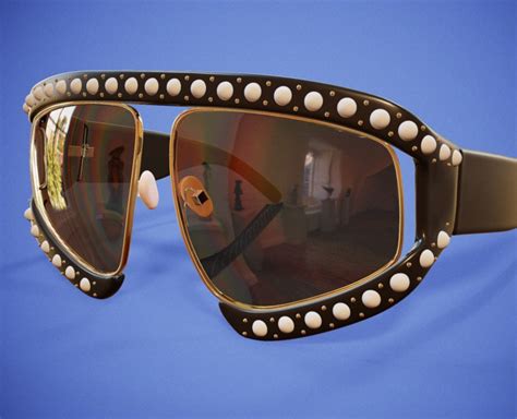 3d Pearl Glasses Model Flippednormals