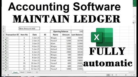 Full Accounting Software In Excel Format Free Download Youtube