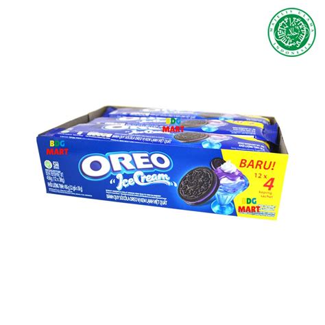 Jual Box Oreo Lup Isi 4 Rasa Ice Cream Blueberry Halal Mui 12 X 38gr Shopee Indonesia