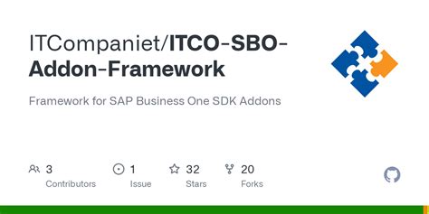 Github Itcompaniet Itco Sbo Addon Framework Framework For Sap