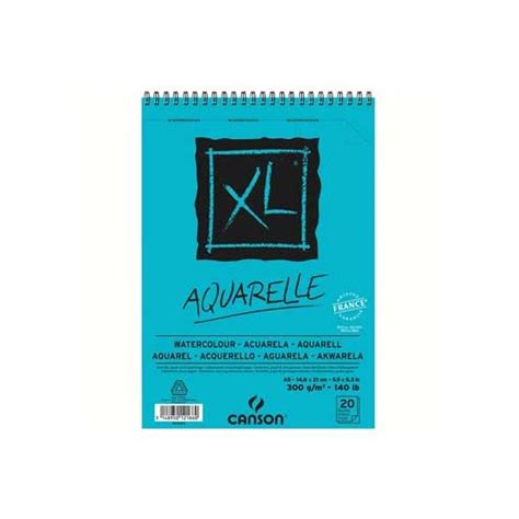 Bloco Espiralado Canson XL Aquarelle A5 300gr 20 Folhas