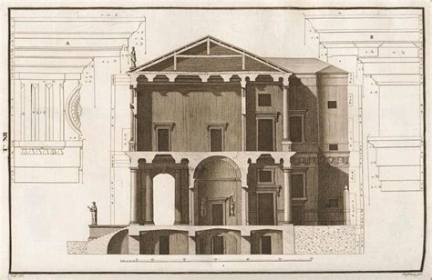 Palazzo Chiericati A Vicenza Progettato Da Andrea Palladio Sezione