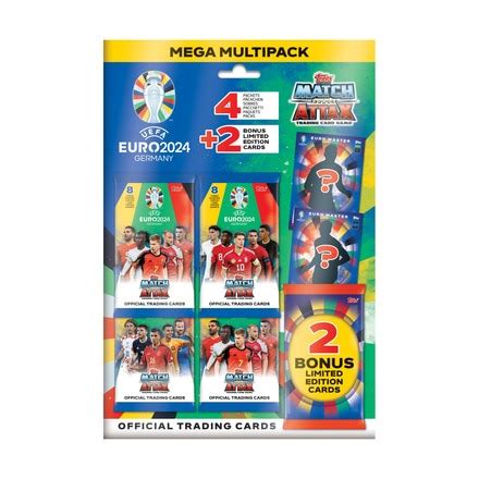 Mega Multipack Eurocopa 2024 Con Cartas Match Attax Y Dos Cartas