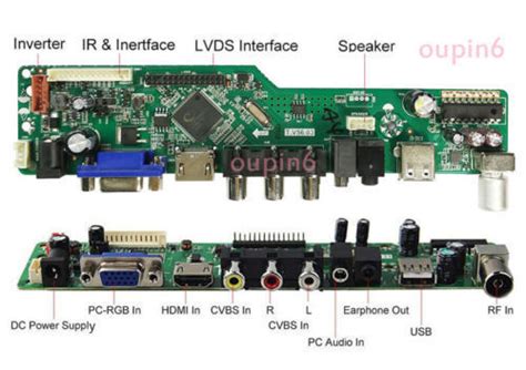 Controller Board Kit For Lg Display Lp156wf4 1080p Tv Hdmi Vga Rf Lcd