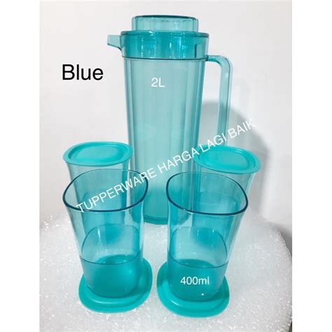 Tupperware Crystalline Watercolour Pitcher High Glass Low Glass