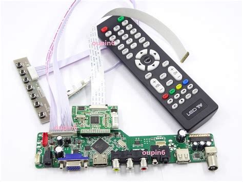 Tv Hdmi Vga Rf Lcd Led Edp Controller Board Kit For Lp156wf4 Spu1 Panel