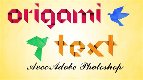 Tutorial: Origami effect text in photoshop by Mheni-Designer on DeviantArt