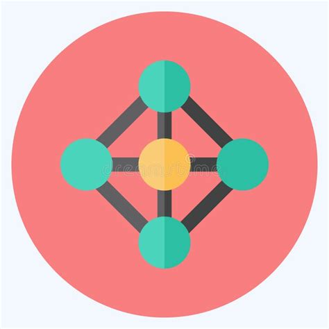 Icon Deep Learning Suitable For Data Analytics Symbol Flat Style