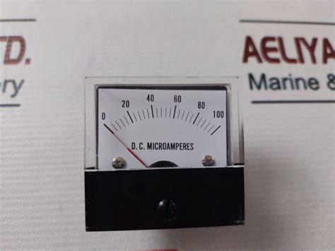 0 100 Dc Microamperes Analogue Panel Meter Aeliya Marine Tech