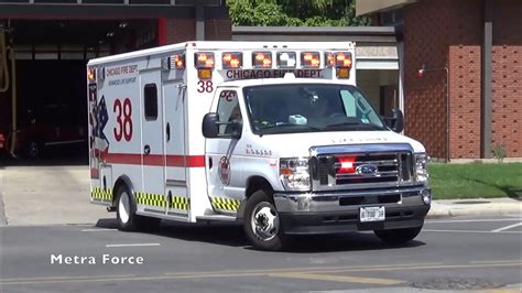 Brand New Chicago Fire Dept Ambulance 38 Responding Youtube