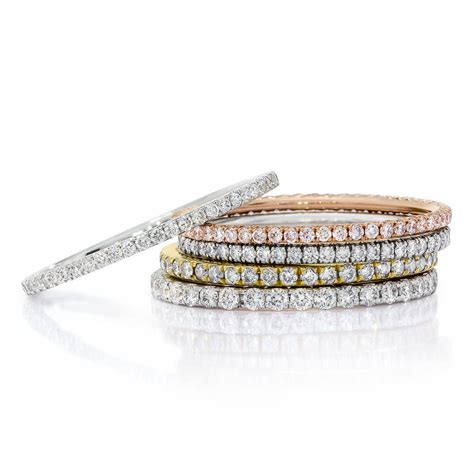 Diamond Eternity Pave Stack Band – Dadlani Jewels