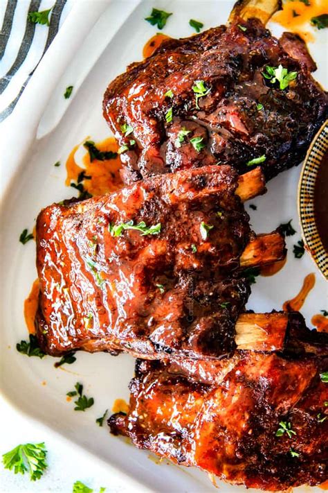 Slow Cooker Honey Buffalo Ribs Video Carlsbad Cravings