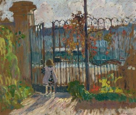 Solve Nono At The Garden Gate At Langly Henri Lebasque French