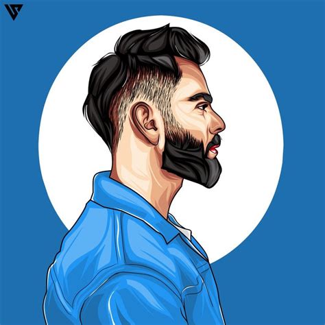 Virat kohli vector illustration | Vector art, Vector illustration ...