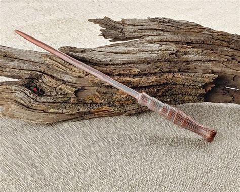 Copper Wizard Wand Handcrafted Wood Magic And Fantasy Etsy