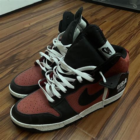 Undercover Men S Black And Red Trainers Depop