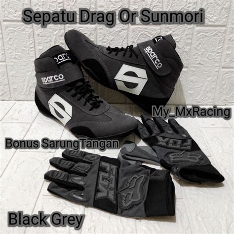 Jual Sepatu Drag Race Sepatu Touring Free Glove Keren New Sepatu Balap