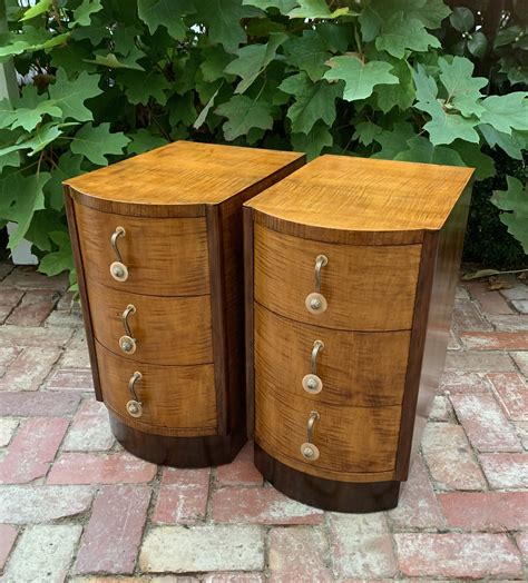 Pair Of Art Deco Bedside Chests Tim Frankenburg Antiques