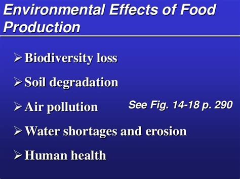 Food Production, Nutrition and Environmental Effects