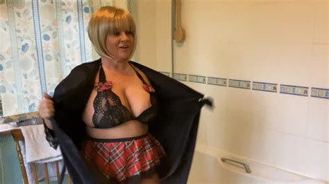 P In The Back New Skimpy Uniform Busty British Babe CherryB Clips4sale