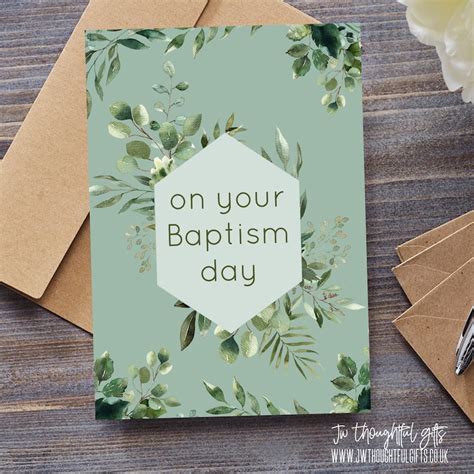 On Your Baptism Day Jw Greeting Card Congratulations Card Etsy