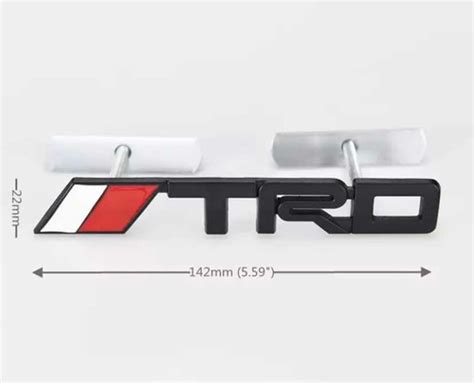 Emblema Trd Toyota Negro Apernado Cuotas Sin Inter S