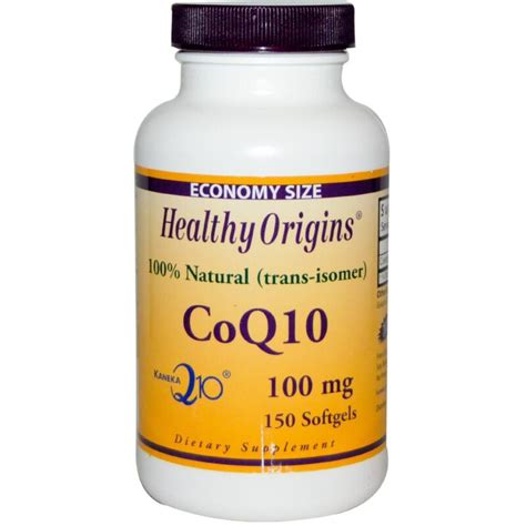 Coq10 Kaneka Q10 100 Mg 150 Softgels Healthy Origins Van Dijk Vitamines