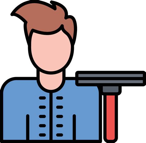 Man Cleaning Window Vector Icon Vector Art At Vecteezy