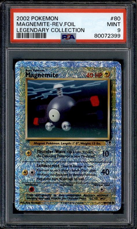 Magnemite Psa Reverse Holo Legendary Collection