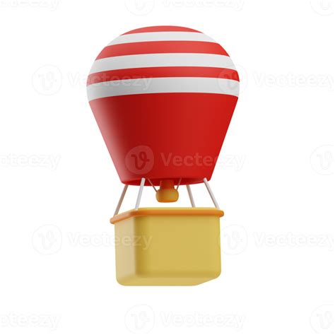 Travel Hot Air Balloon D Icon Illustration PNG