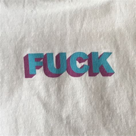 Fuck D Tee WHITE Fall Winter Golf Wang