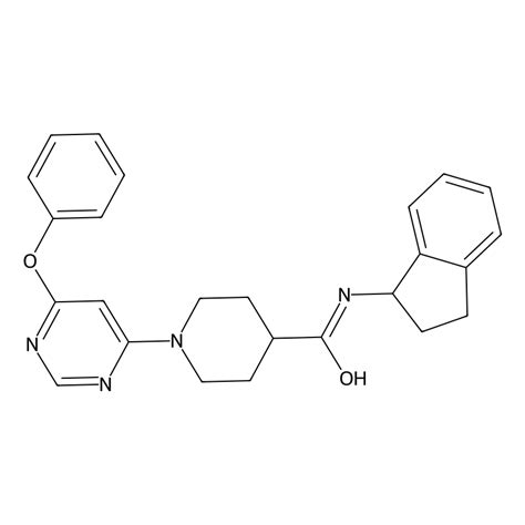 Buy N 2 3 Dihydro 1H Inden 1 Yl 1 6 Phenoxypyrimidin 4 Yl Piperidine