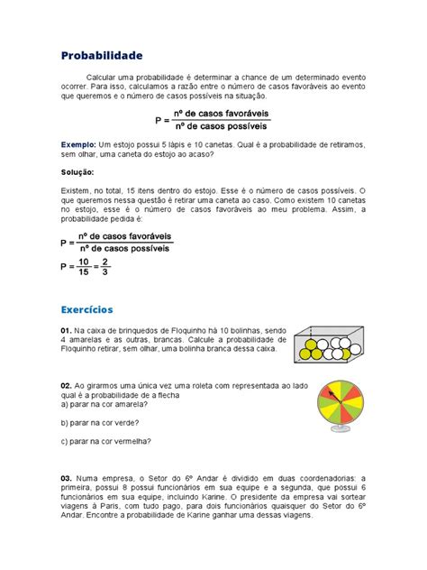 Probabilidade Pdf