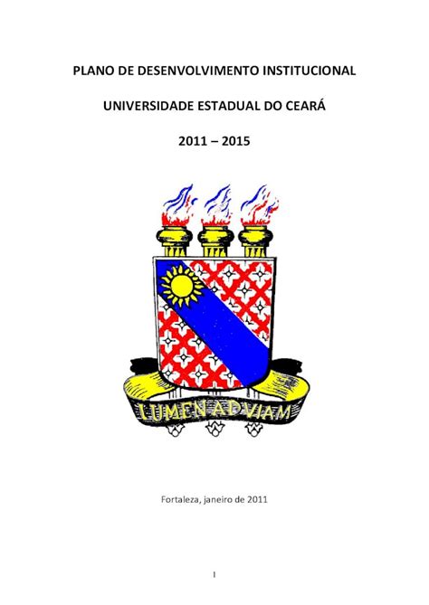 PDF PLANO DE DESENVOLVIMENTO INSTITUCIONAL UNIVERSIDADE ESTADUAL DO