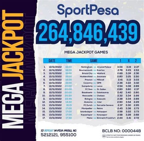 Fully Analyzed Premium Sportpesa Mega Jackpot For This Weekend Easy