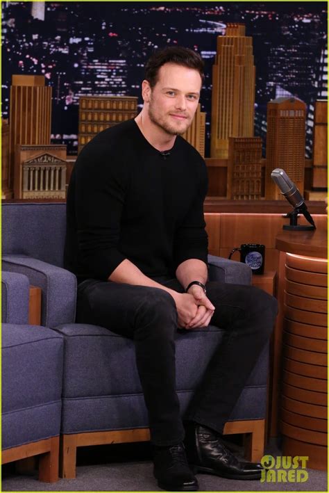 Sam Heughan Ends His Quick Trip To New York City With Tonight Show