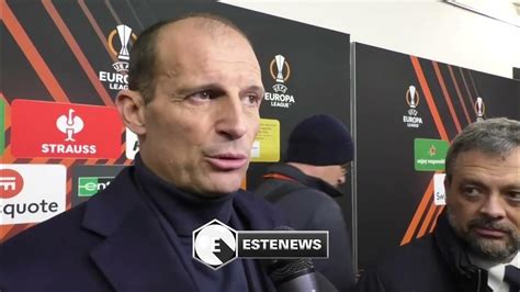 Nantes Juve 0 3 Le Intervista Ad Allegri E Fagioli Youtube