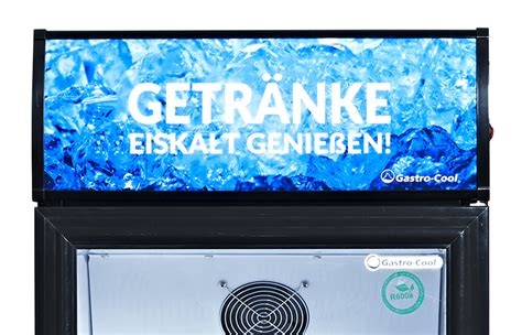 Getränkekühlschrank Mit Werbedisplay Dc280 Gastro Cool