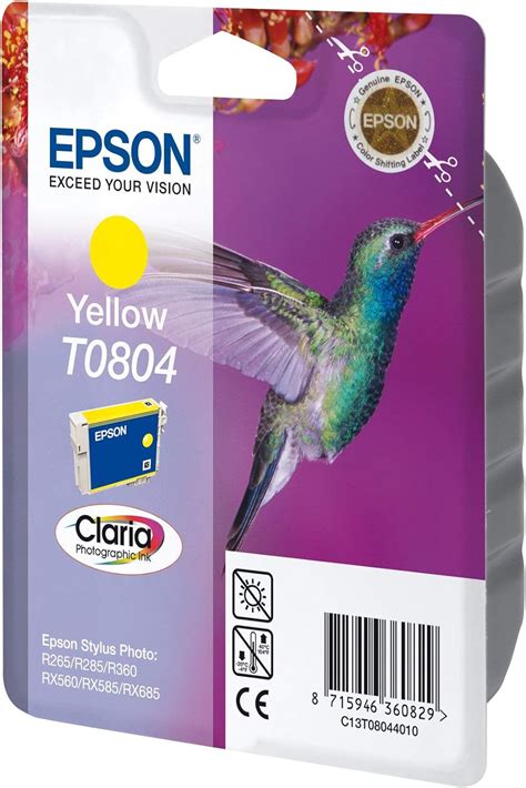 Epson T Yellow Hummingbird Genuine Ink Claria Photo Hd Ink