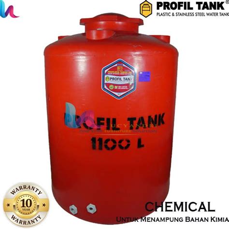 Jual Tangki Air Plastik Profil Tank 1100 Liter Kimia Chemical Tda Di