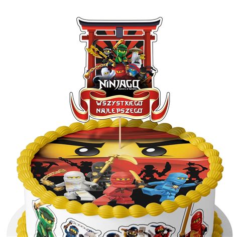 Topper Na Tort Urodzinowy Lego Ninjago Yczenia