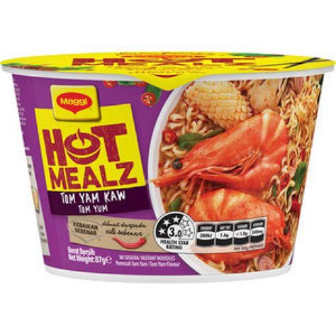 Maggi Hot Mealz Instant Noodles Bowl Tom Yum Kaw Reviews Black Box