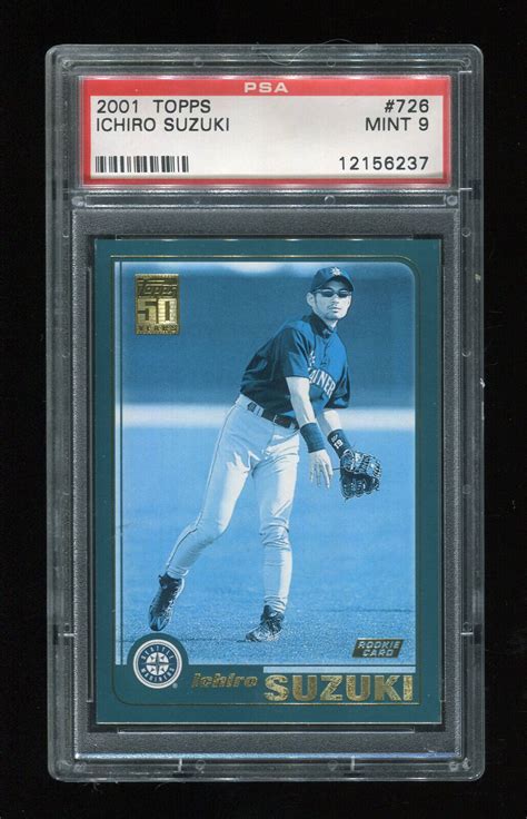 Ichiro Suzuki Topps Psa Mint Rc Rookie Future Hof