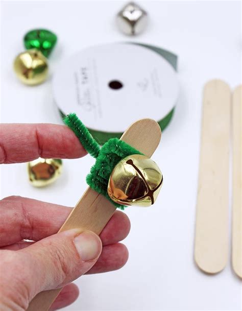 Jingle Bell Sticks Easy Christmas Bell Crafts For Kids Crafts For