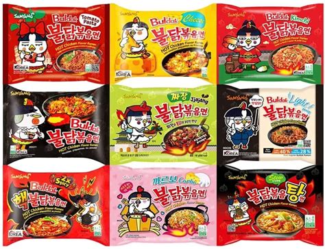 [10 Pack Box] Samyang Buldak Chicken Ramen 10 Flavor Combo, 42% OFF