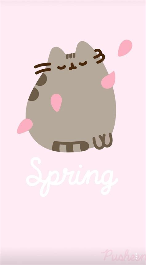 Pusheen Kawaii Spring HD Phone Wallpaper Pxfuel