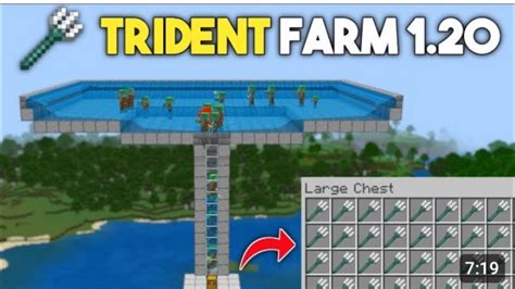 New Best Trident Farm In Minecraft Pe Bedrock Trident