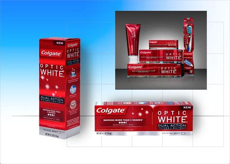 colgate optic white dual action  behance